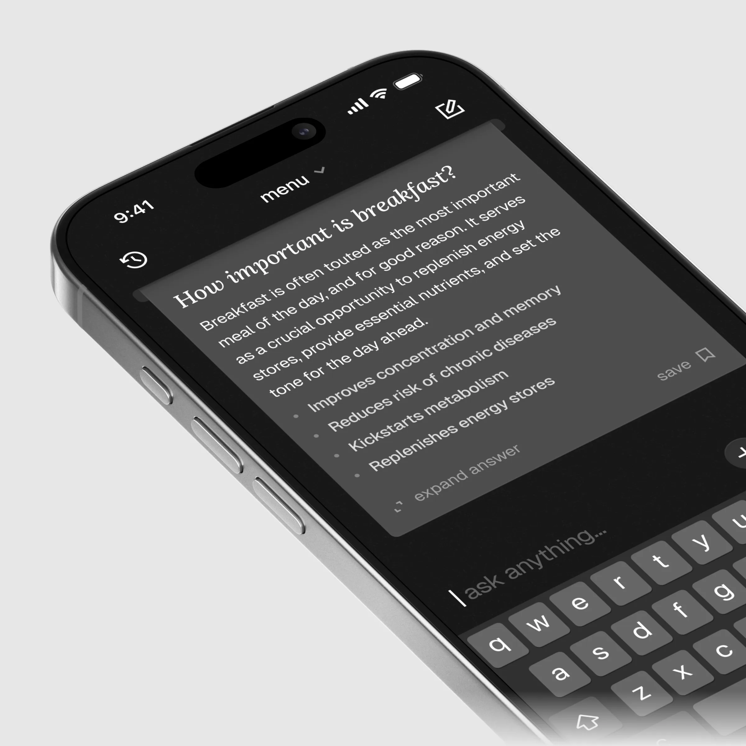 nochat app — screen 3b